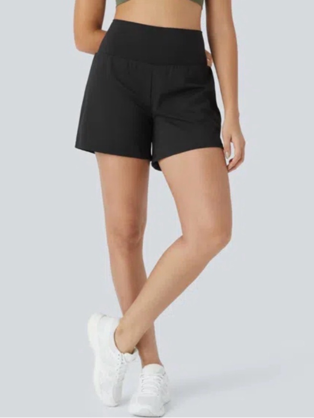 Halara SoftlyZero Airy Super High Waisted Shorts 5'' Small Long NWOT 02834666